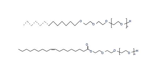 脂肪醇和脂肪酸烷氧基化物結(jié)構(gòu)圖